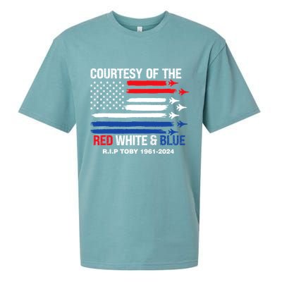 Courtesy Of The Red White And Blue Rip Toby Sueded Cloud Jersey T-Shirt