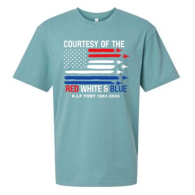 Courtesy Of The Red White And Blue Rip Toby Sueded Cloud Jersey T-Shirt