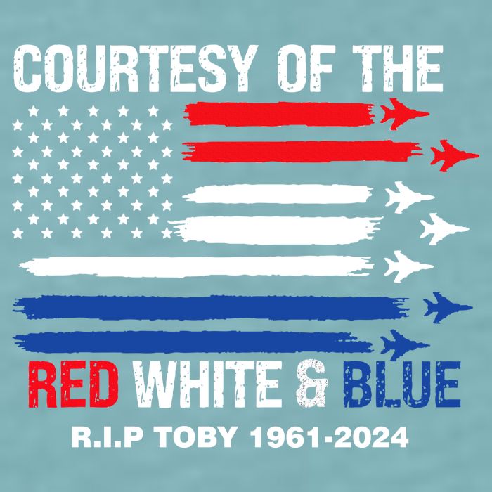 Courtesy Of The Red White And Blue Rip Toby Sueded Cloud Jersey T-Shirt