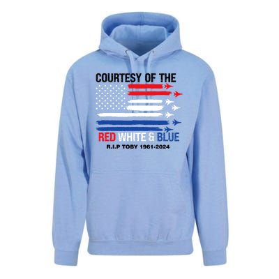 Courtesy Of The Red White And Blue Rip Toby Unisex Surf Hoodie