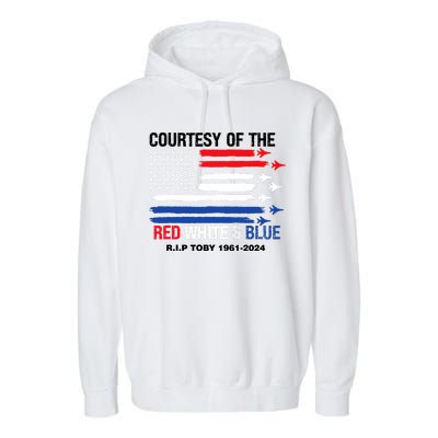 Courtesy Of The Red White And Blue Rip Toby Garment-Dyed Fleece Hoodie