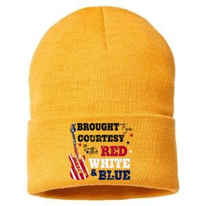 Courtesy Of The Red White And Blue Western Country Music Sustainable Knit Beanie