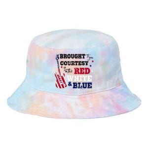 Courtesy Of The Red White And Blue Western Country Music Tie Dye Newport Bucket Hat