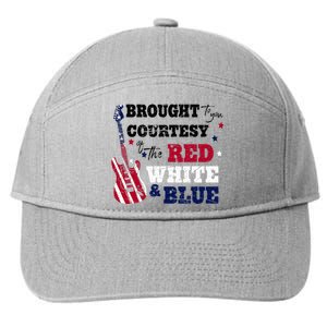 Courtesy Of The Red White And Blue Western Country Music 7-Panel Snapback Hat