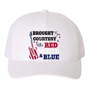 Courtesy Of The Red White And Blue Western Country Music Yupoong Adult 5-Panel Trucker Hat