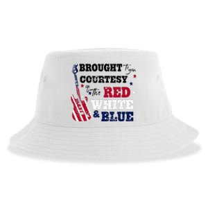 Courtesy Of The Red White And Blue Western Country Music Sustainable Bucket Hat