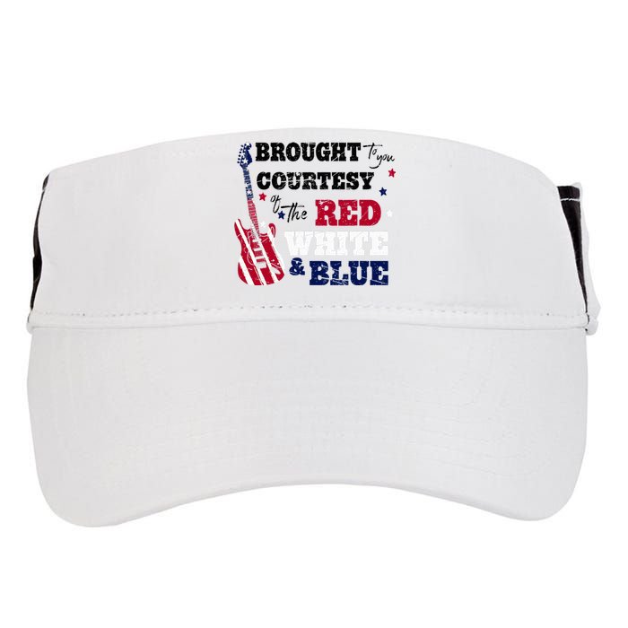 Courtesy Of The Red White And Blue Western Country Music Adult Drive Performance Visor