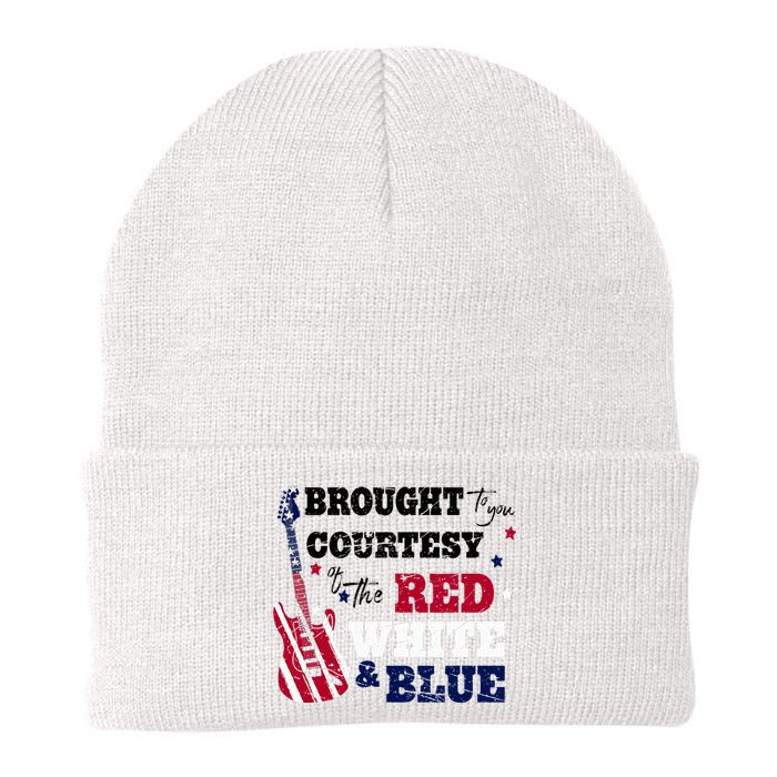 Courtesy Of The Red White And Blue Western Country Music Knit Cap Winter Beanie