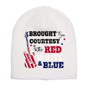 Courtesy Of The Red White And Blue Western Country Music Short Acrylic Beanie