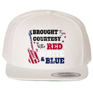 Courtesy Of The Red White And Blue Western Country Music Wool Snapback Cap