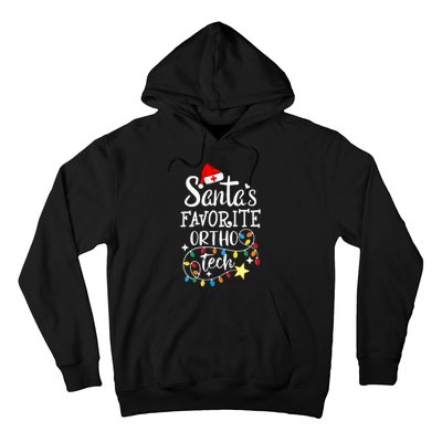 Christmas Orthopedic Technician Santa's Favorite Ortho Tech  Hoodie