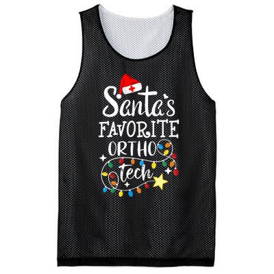 Christmas Orthopedic Technician Santa's Favorite Ortho Tech  Mesh Reversible Basketball Jersey Tank