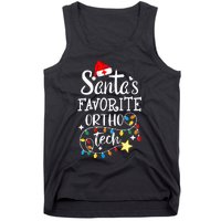 Christmas Orthopedic Technician Santa's Favorite Ortho Tech  Tank Top