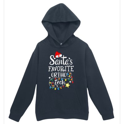 Christmas Orthopedic Technician Santa's Favorite Ortho Tech  Urban Pullover Hoodie