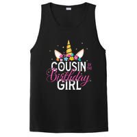 Cousin Of The Birthday Girl Father Gift Unicorn Birthday PosiCharge Competitor Tank