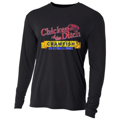 Chicken Of The Ditch Crawfishcrawfish Boil Cooling Performance Long Sleeve Crew