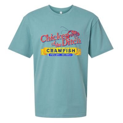 Chicken Of The Ditch Crawfishcrawfish Boil Sueded Cloud Jersey T-Shirt