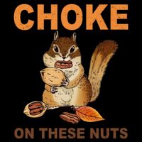 Choke On These Nuts Funny Sarcastic Humor Chipmunk 16 in Basic Backpack
