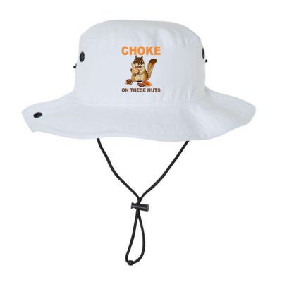 Choke On These Nuts Funny Sarcastic Humor Chipmunk Bucket Hat