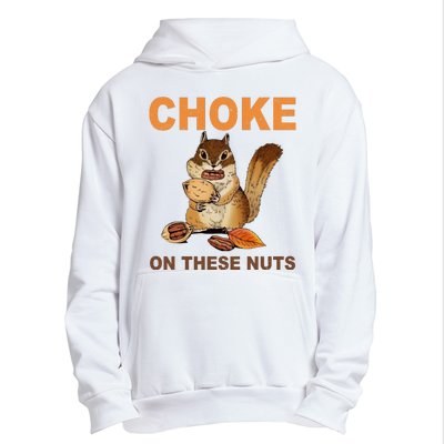 Choke On These Nuts Funny Sarcastic Humor Chipmunk Urban Pullover Hoodie