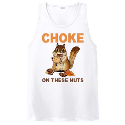 Choke On These Nuts Funny Sarcastic Humor Chipmunk PosiCharge Competitor Tank