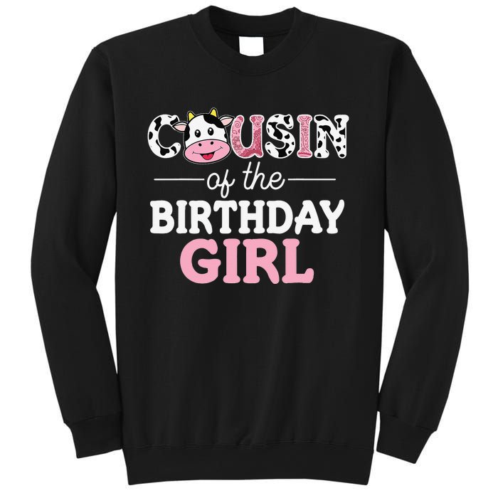 Cousin of The Birthday Cow Family Cow Farm Matching Sweatshirt