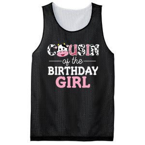 Cousin of The Birthday Cow Family Cow Farm Matching Mesh Reversible Basketball Jersey Tank