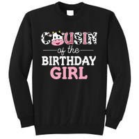 Cousin of The Birthday Cow Family Cow Farm Matching Tall Sweatshirt