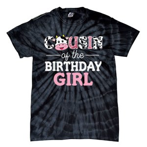 Cousin of The Birthday Cow Family Cow Farm Matching Tie-Dye T-Shirt