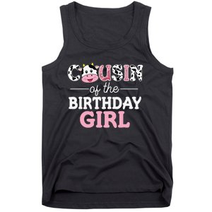 Cousin of The Birthday Cow Family Cow Farm Matching Tank Top