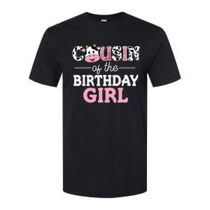 Cousin of The Birthday Cow Family Cow Farm Matching Softstyle CVC T-Shirt