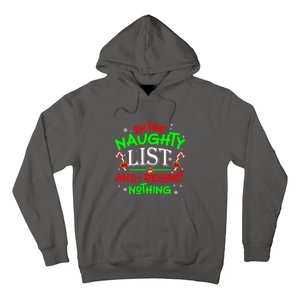 Christmas On The Naughty List And I Regret Nothing Funny Xmas Gift Hoodie