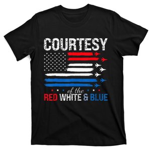 Courtesy Of The Usa Red White And Blue 4th Of July T-Shirt