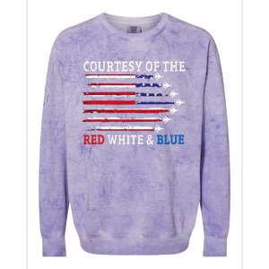 Courtesy Of The Red White And Blue Colorblast Crewneck Sweatshirt