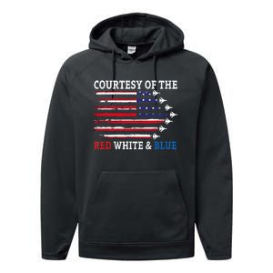 Courtesy Of The Red White And Blue Performance Fleece Hoodie