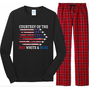 Courtesy Of The Red White And Blue Long Sleeve Pajama Set