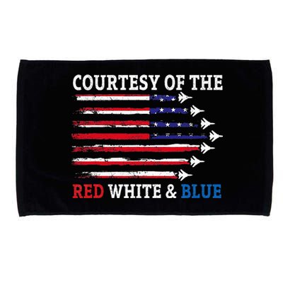 Courtesy Of The Red White And Blue Microfiber Hand Towel