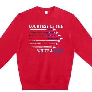 Courtesy Of The Red White And Blue Premium Crewneck Sweatshirt