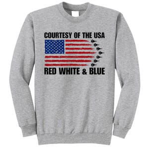 Courtesy Of The Usa Red White And Blue Tall Sweatshirt