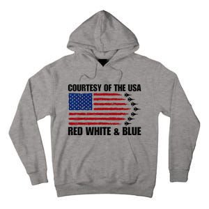 Courtesy Of The Usa Red White And Blue Tall Hoodie