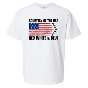 Courtesy Of The Usa Red White And Blue Sueded Cloud Jersey T-Shirt