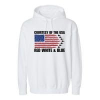 Courtesy Of The Usa Red White And Blue Garment-Dyed Fleece Hoodie