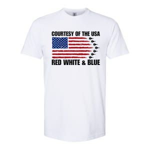 Courtesy Of The Usa Red White And Blue Softstyle CVC T-Shirt