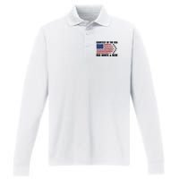 Courtesy Of The Usa Red White And Blue Performance Long Sleeve Polo