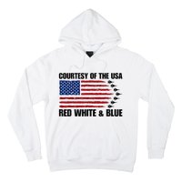 Courtesy Of The Usa Red White And Blue Hoodie