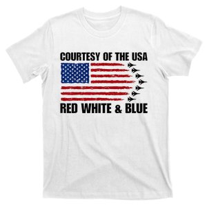 Courtesy Of The Usa Red White And Blue T-Shirt