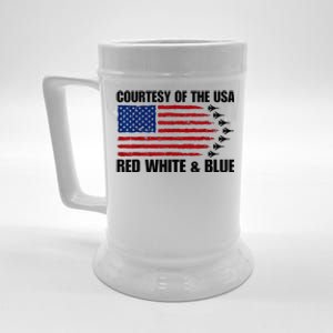 Courtesy Of The Usa Red White And Blue Beer Stein