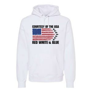 Courtesy Of The Usa Red White And Blue Premium Hoodie