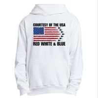 Courtesy Of The Usa Red White And Blue Urban Pullover Hoodie