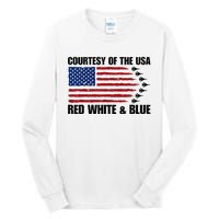 Courtesy Of The Usa Red White And Blue Tall Long Sleeve T-Shirt